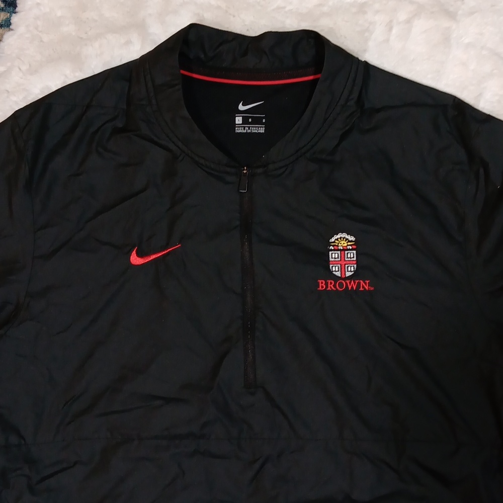 Nike athketic running windbreaker black 1/4 zip jacket mens sz large - Picture 4 of 8